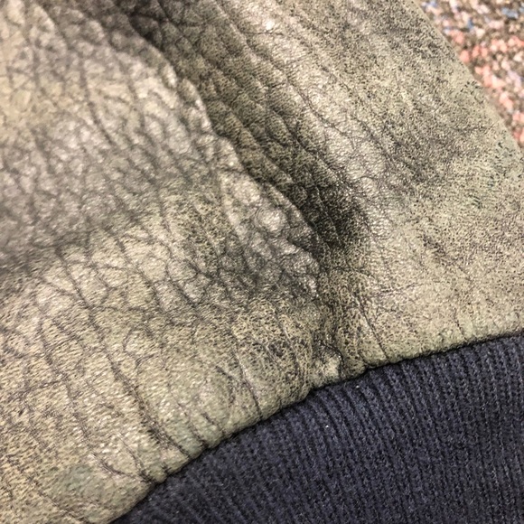 Planet Hollywood vintage, reversible leather plus size bomber jacket - Picture 16 of 16